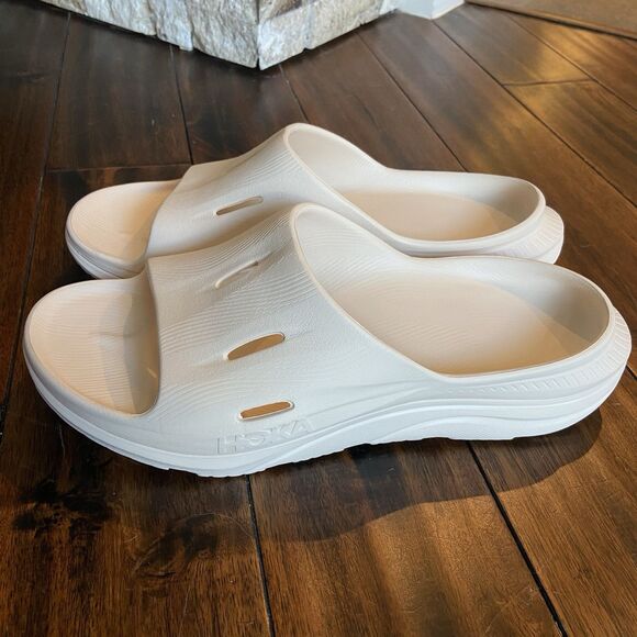 Hoka Ora 3 Recovery Slides Vanilla Beige Cream Men’s 12 New main image 4